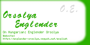 orsolya englender business card